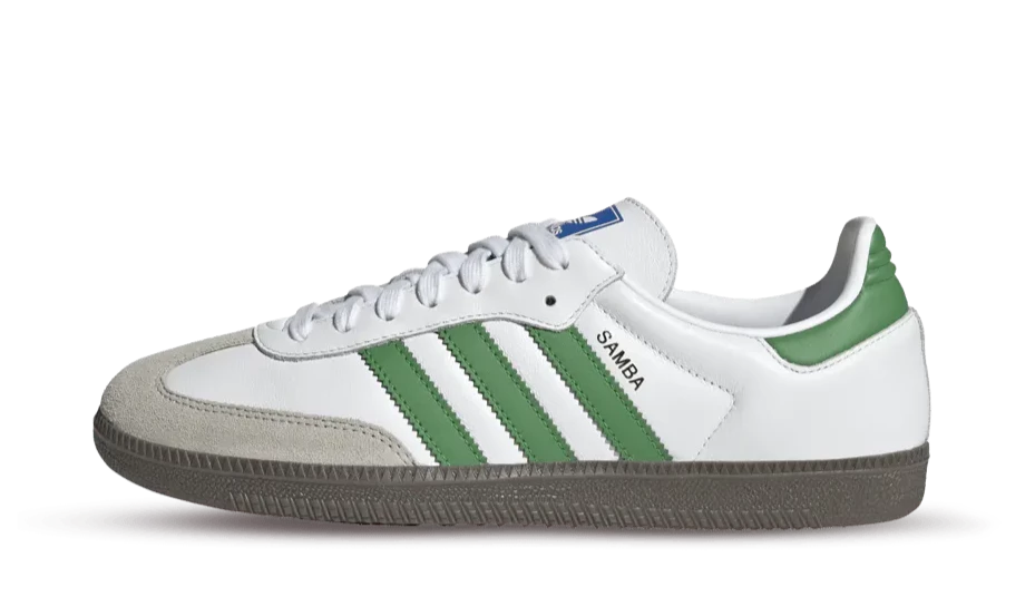 Adidas Samba Cloud White Green OG